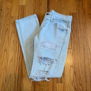 Levi's 511 28 x 30 Skinny Light Ripped Jeans